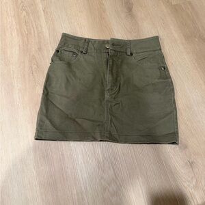 Forever 21 Khaki Mini Skirt